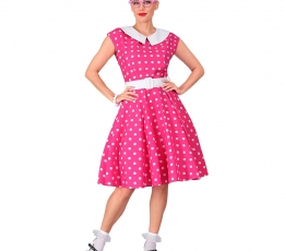 Kostīms "The 50s Rock'N'Roll Pink Fashion" (M)