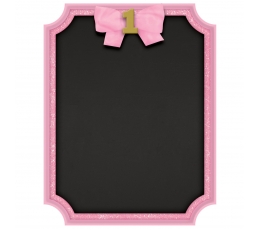 Krītpapīra tāfele "1-ā dzimšanas diena", rozā