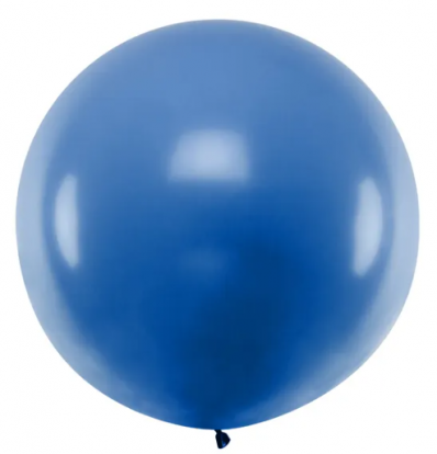 Liels balons, zils (1 m)