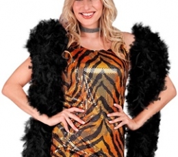 Melna spalvu boa (180 cm/80 g) 1
