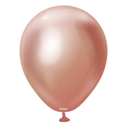 Metalizēts (chrome) balons, mirror rose gold (12 cm/Kalisan)