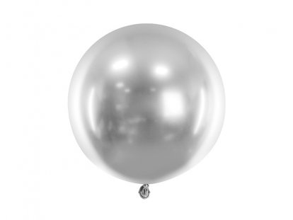 Metalizēts (chrome) balons, sudraba krāsā (60 cm)
