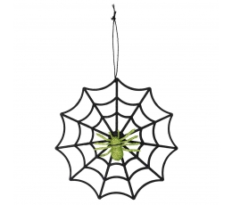 Pakarināma dekorācija "Zirnekļtīkls ar zirnekli" (30 cm)