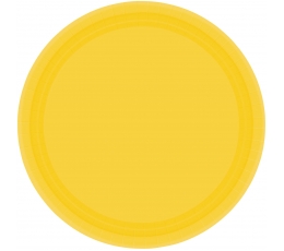 Šķīvīši, dzelteni (8 gab./17 cm)