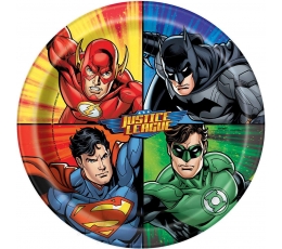 Šķīvīši "Justice League" (8 gab./22 cm)