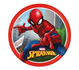 Šķīvīši "Spiderman Crime Fighter" (8 gab./23 cm)