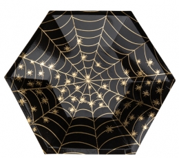 Šķīvīši "Zelta zirnekļa tīkls" (8 gab./23 cm)