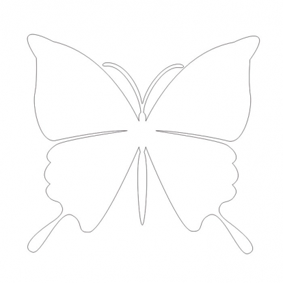 Tauriņi, baltā krāsā (20 gab./ M)