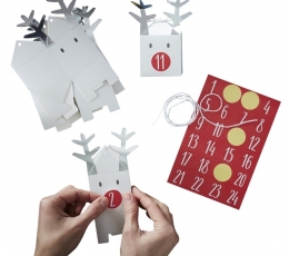 Адвент календарь "Рождественские олени- коробочки"