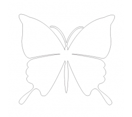 Бабочки, белые (20 шт. / Л)