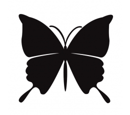 Бабочки, черные (20 шт. / С)