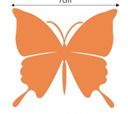 Бабочки, оранжевые (20 шт. / С) 1