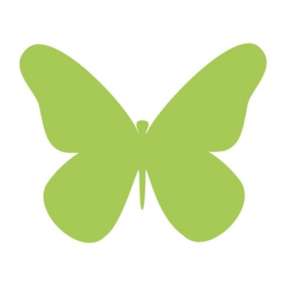 Бабочки, салатовый цвет (20 шт. / XС)