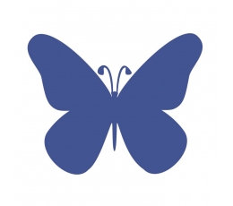 Бабочки, синий (20 шт. / M)