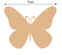 Бабочки, светло-коричневый цвет  (20 шт. / С) 3