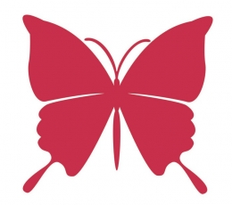 Бабочки, ярко-красные (20 шт. / С) 2