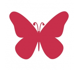 Бабочки, ярко-красный (20 шт. / Л)