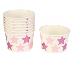 Чашечки для закусок "Розовые звездочки" (8 шт)