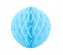 Декоративный бумажный шар, голубого цвета (30 см)