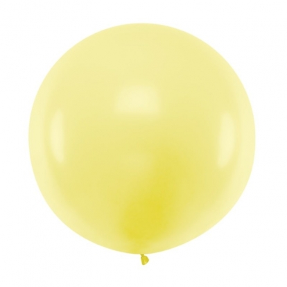 Большой воздушный шар, пастельно-желтый (1 м)