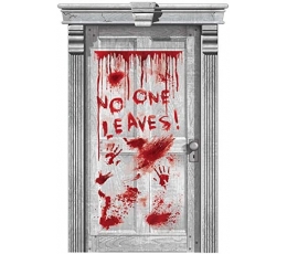 Дверная декорация "No one leaves" (165x85 см)