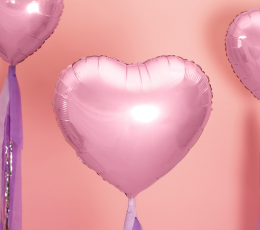 Фольгированный шарик "Розовое сердце" (45 см) 1