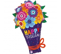Фольгированный шар "Букет цветов" (48x76 см) 