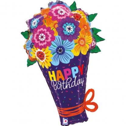 Фольгированный шар "Букет цветов" (48x76 см) 