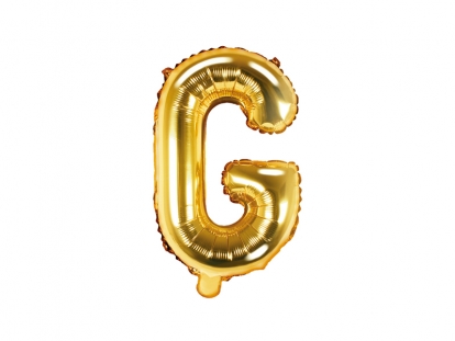 Фольгированный шар-буква "Г", золото (35 см)