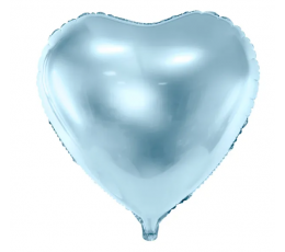 Фольгированный шар "Голубое сердце" (43 см)