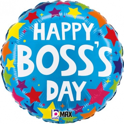 Фольгированный шар "Happy Boss's Day" (46 см)