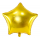 Фольгированный шар "Золотая звезда" (48 cm)