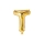 Фольгированный шарик - буква "T", золото (35 см)