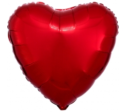 Фольгированный шарик "Красное сердце" (43 cm)