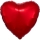 Фольгированный шарик "Красное сердце" (43 cm)