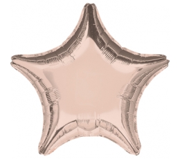 Фольгированный шарик "Розовая золотая звезда" (43 см)