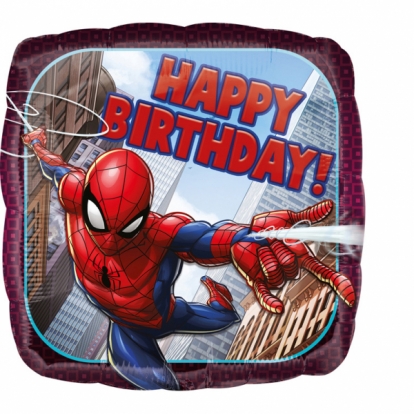 Фольгированный шарик "Spider Man-Happy birthday"