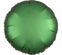 Фольгированный шарик "Зеленый круг", матовый (43 см)