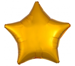 Фольгированный шарик "Золотaя звезда" (43 см)
