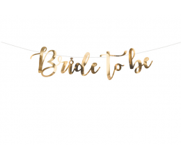 Гирлянда "Bride to be", золотая (80 см)