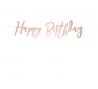 Форменная гирлянда "Happy Birthday", цвета розового золота (62 см)