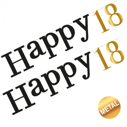 Гирлянда фигурная "Happy 18" (2,2 м)