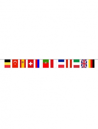 Гирлянда флажками "Европа" (5 м)