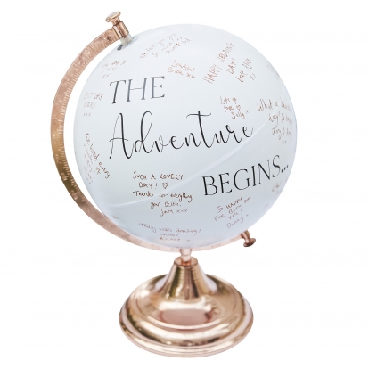 Гостевая книга - глобус  "The Adventure Begins"