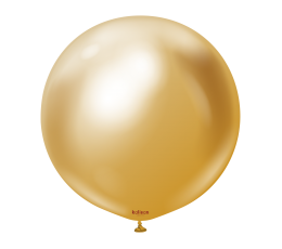 Хромированный воздушный шар, золото (60 см/Калисан)