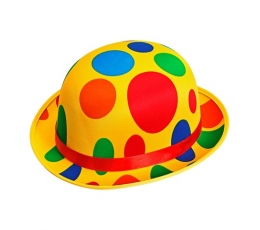 Клоунская шляпа с разноцветными точками