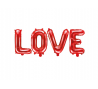 Комплект фольгированных шаров "LOVE", красные (140 х 35 см)