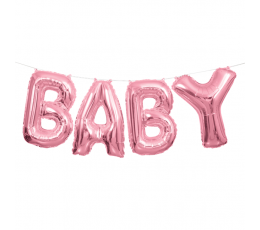 Комплект шариков "Baby", розовый (35 см)