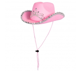 Ковбойская шляпа, детская розовая