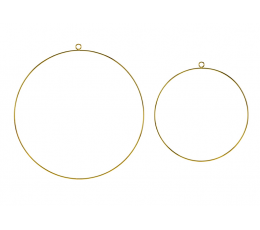 Металлические декоративные кольца, золото (2 шт.)